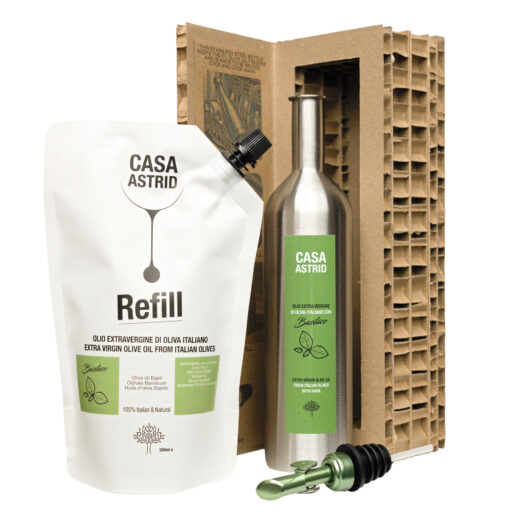 Starters Pack Oljfolie met Basilicum 500ml